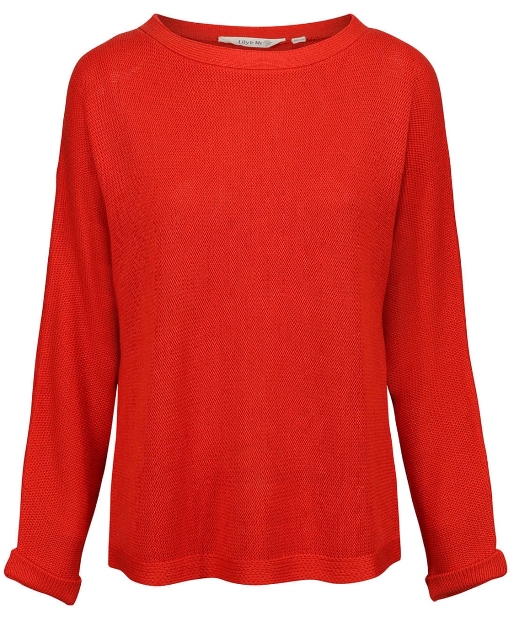 View Womens Lily Me Zoe Jumper Tomato Red UK 10 information
