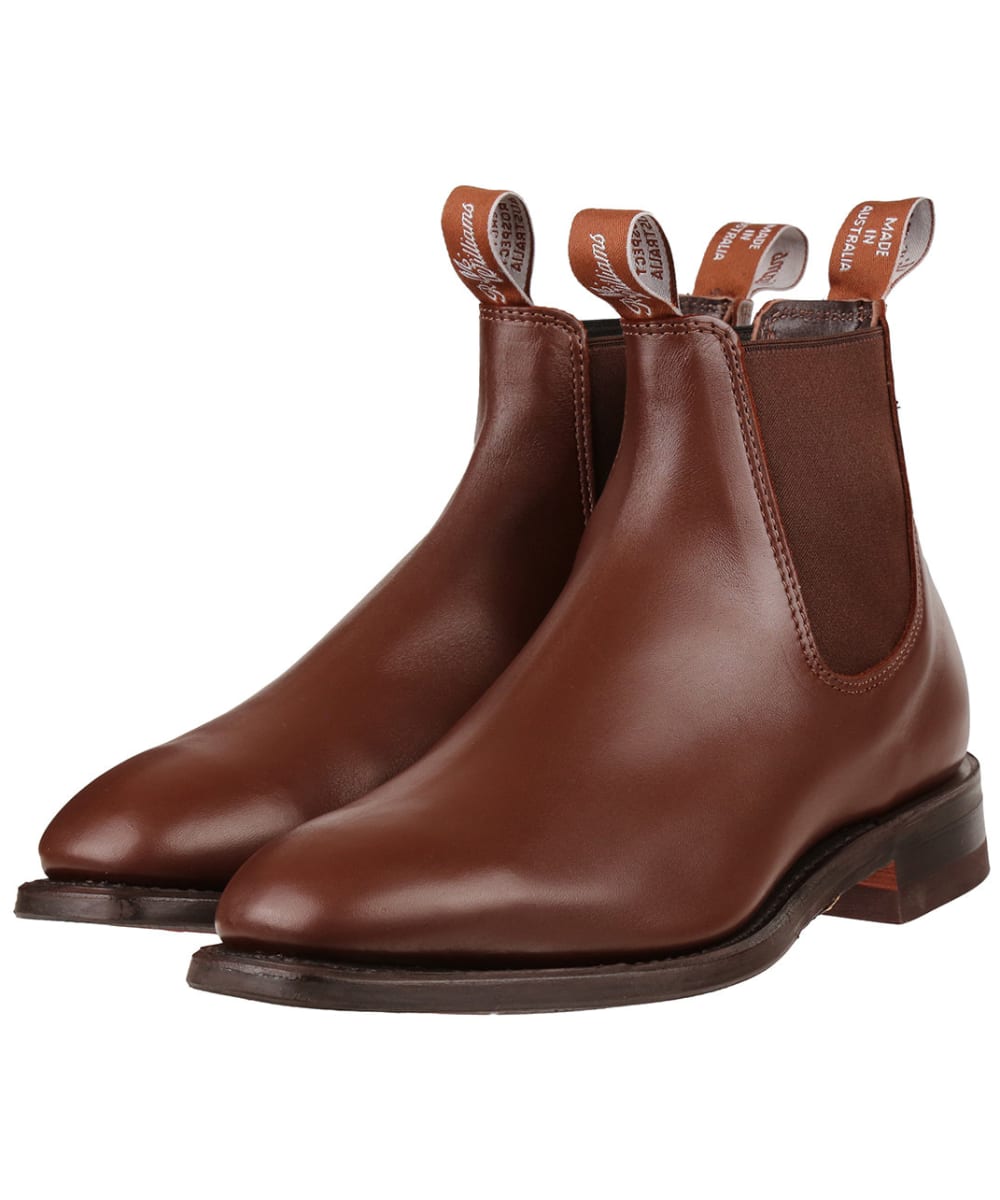 View RM Williams Dynamic Flex Craftsman Boots Yearling leather dynamic flex sole H Wide Fit Dark Tan UK 115 information