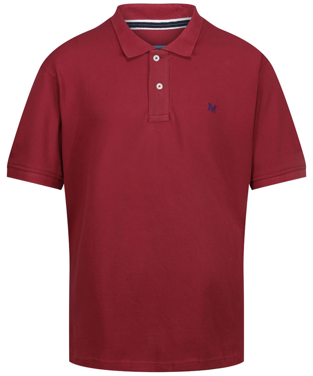 View Mens Crew Clothing Sustainable Ocean Polo Shirt Red Earth UK M information