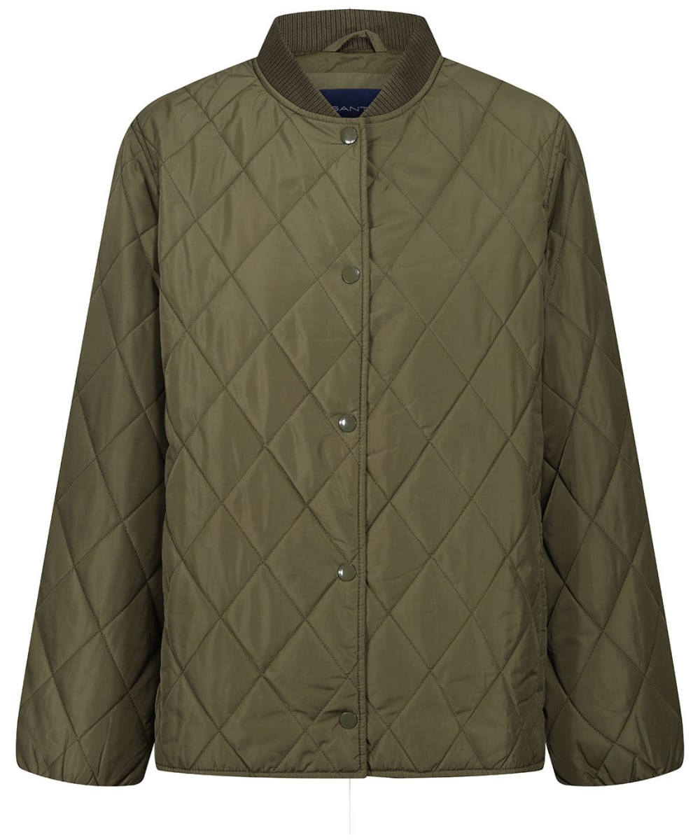 View Womens GANT Quilted Jacket Hunter Green UK 14 information