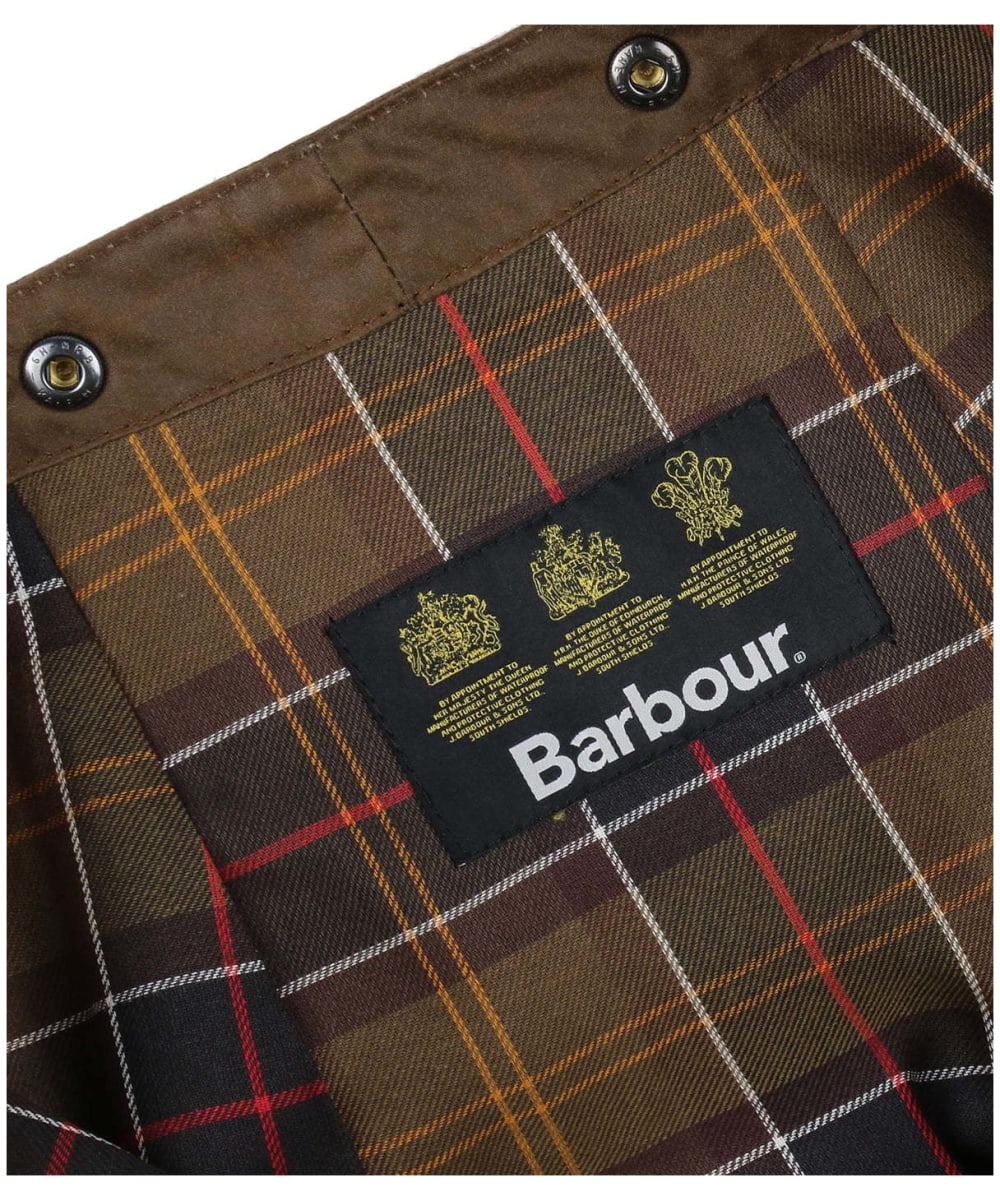 Barbour Waxed Cotton Hood Tartan Lining