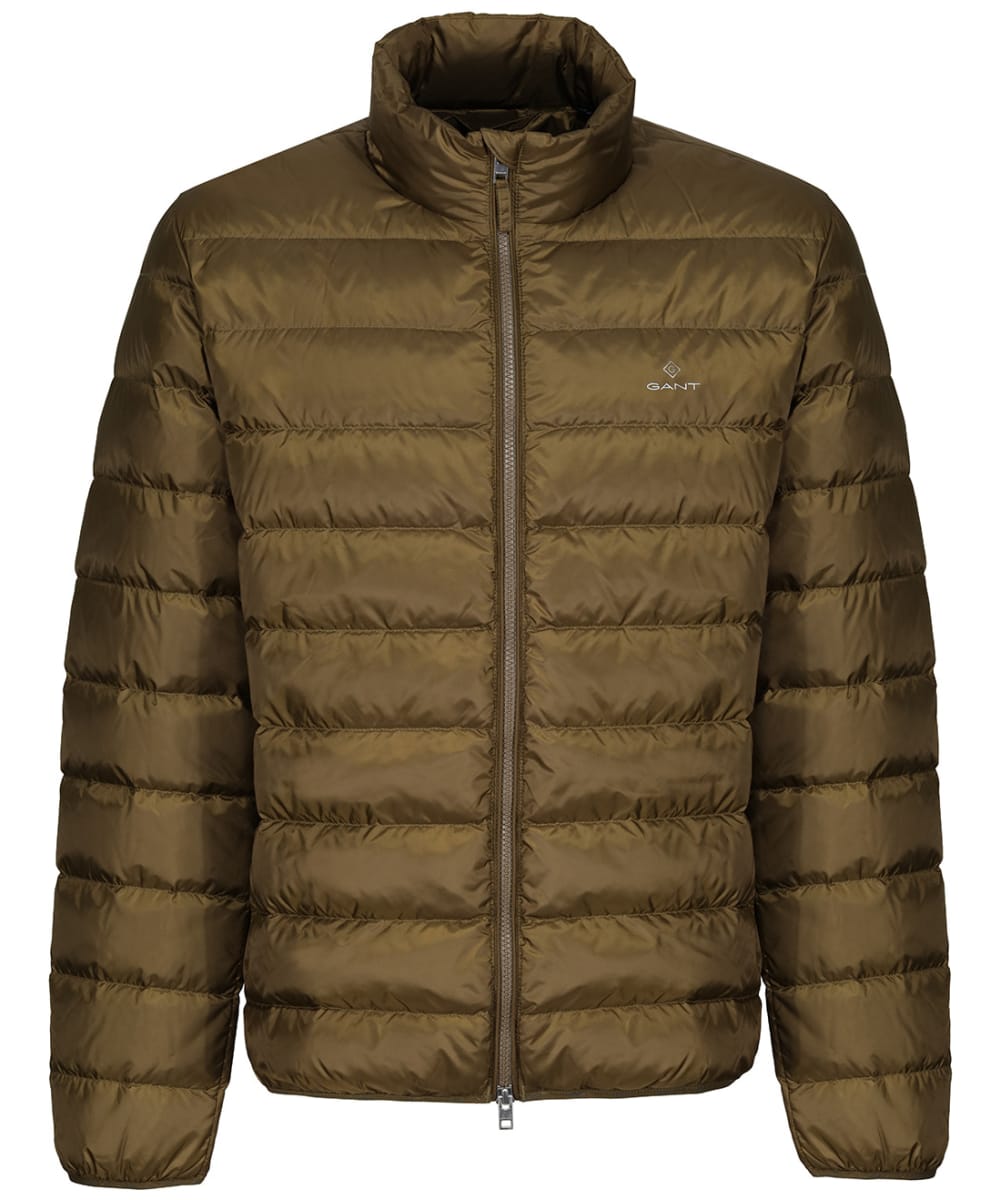 View Mens GANT Light Down Jacket Army Green UK S information