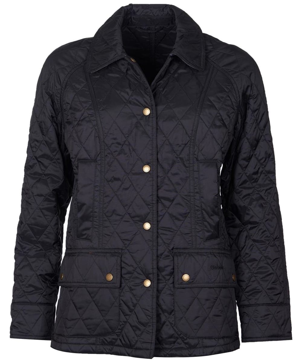 View Womens Barbour Summer Beadnell Quilted Jacket Black UK 16 information