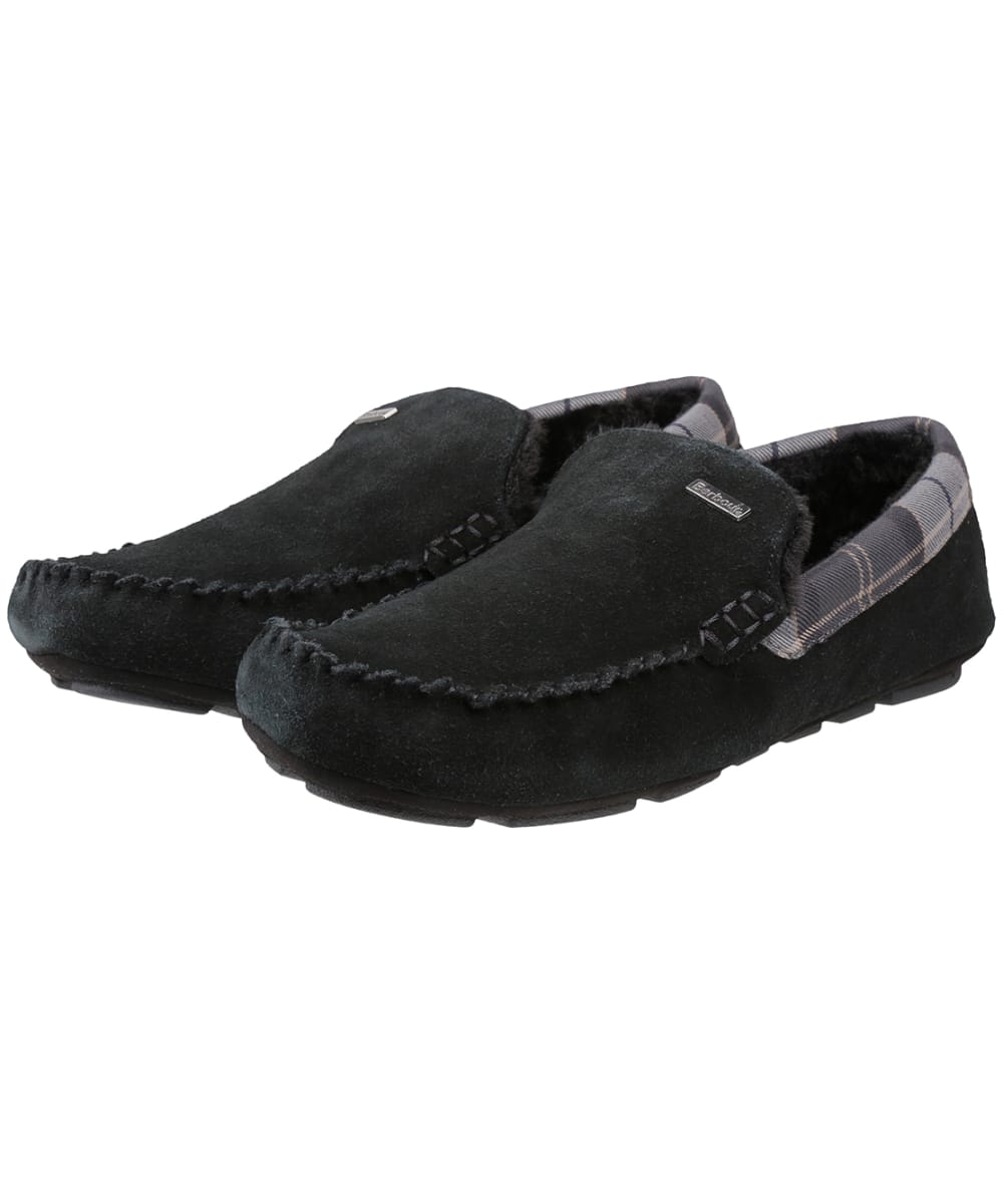 View Mens Barbour Monty House Suede Slippers Black Suede UK 7 information