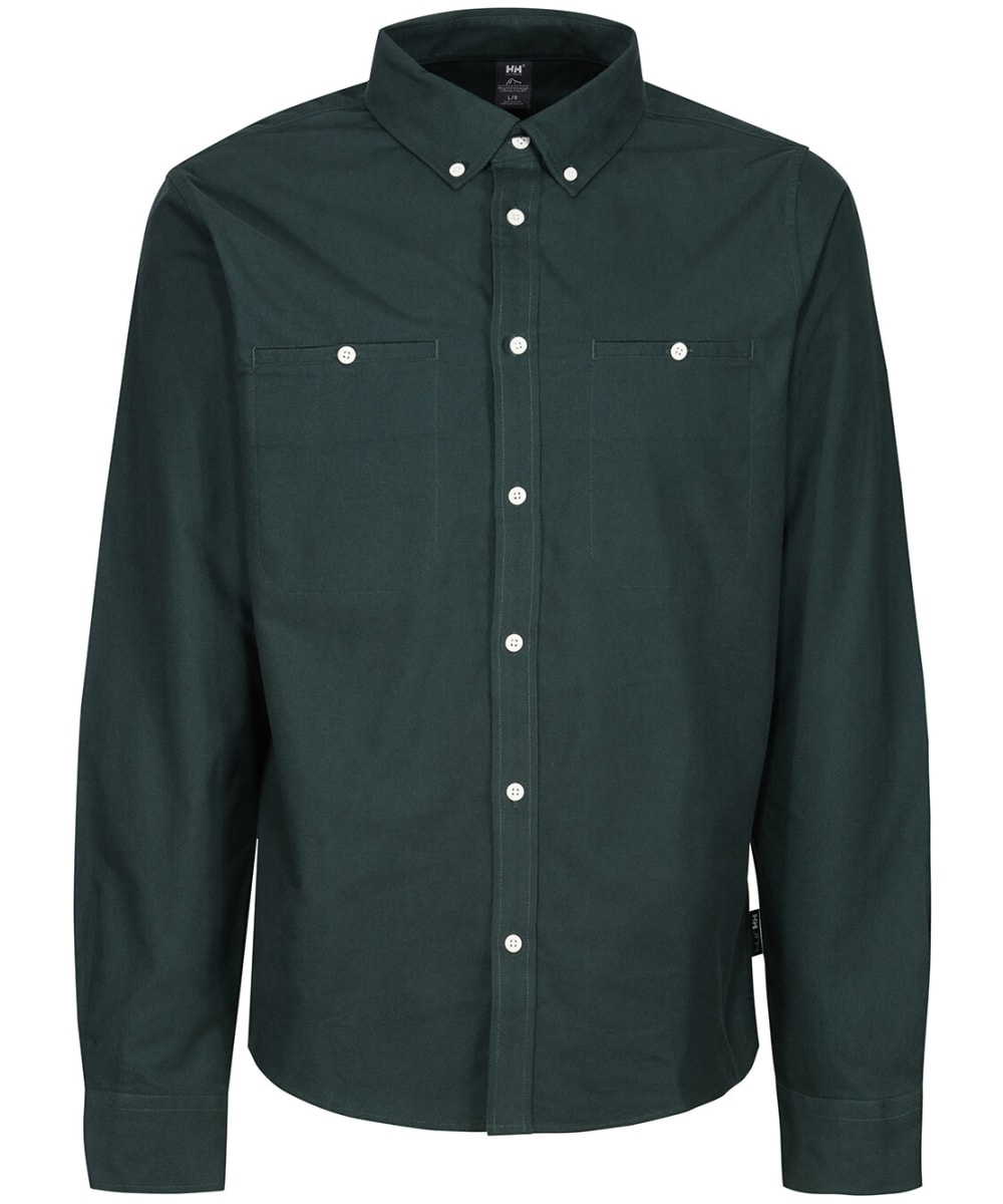View Mens Helly Hansen Organic Cotton Flannel Shirt Darkest Spruce XL information