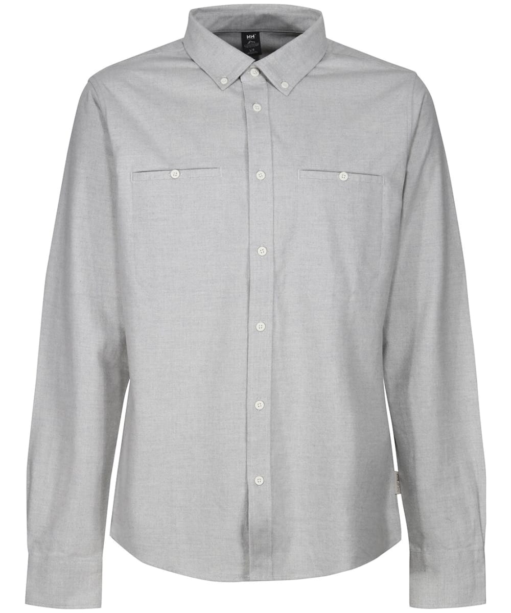 View Mens Helly Hansen Organic Cotton Flannel Shirt Mellow Grey Melange XL information