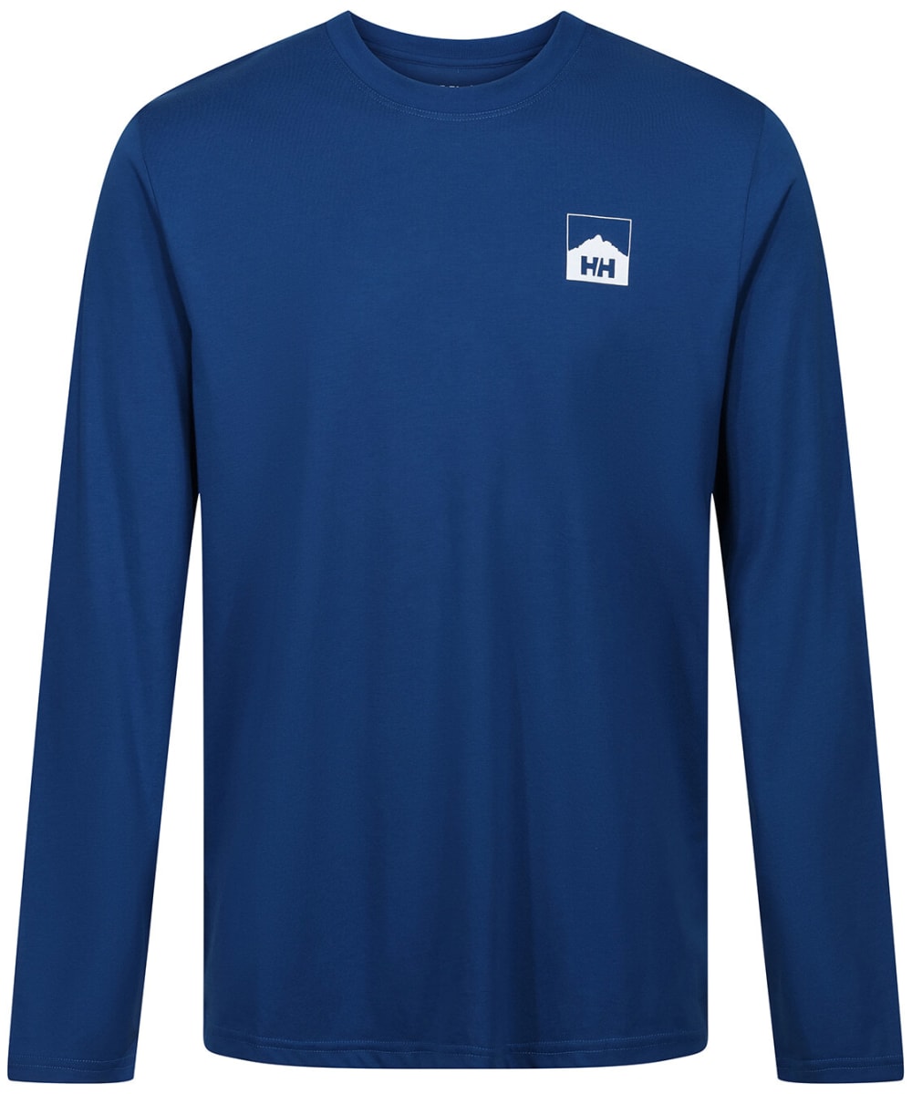 View Mens Helly Hansen Nord Graphic Long Sleeve TShirt Deep Fjord XL information
