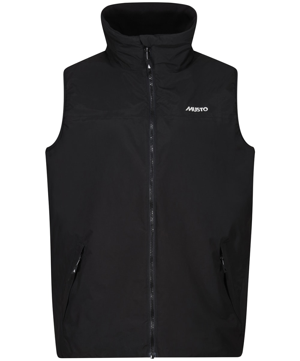 View Mens Musto Waterproof Polartec Fleece Lined Snug Vest Black UK XL information