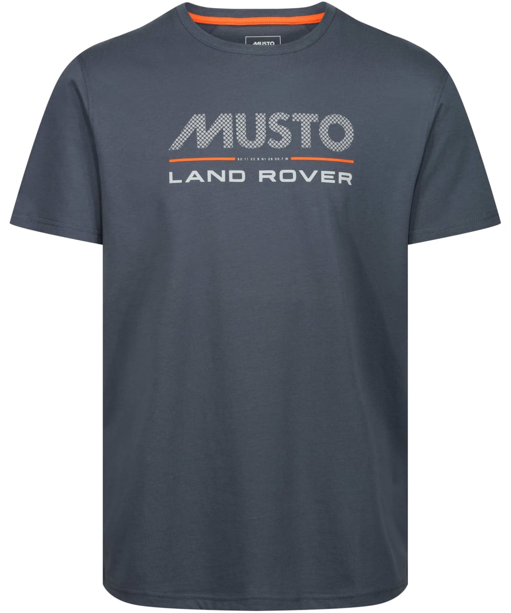 View Mens Musto Land Rover Logo Short Sleeve TShirt 20 Turbulence UK L information