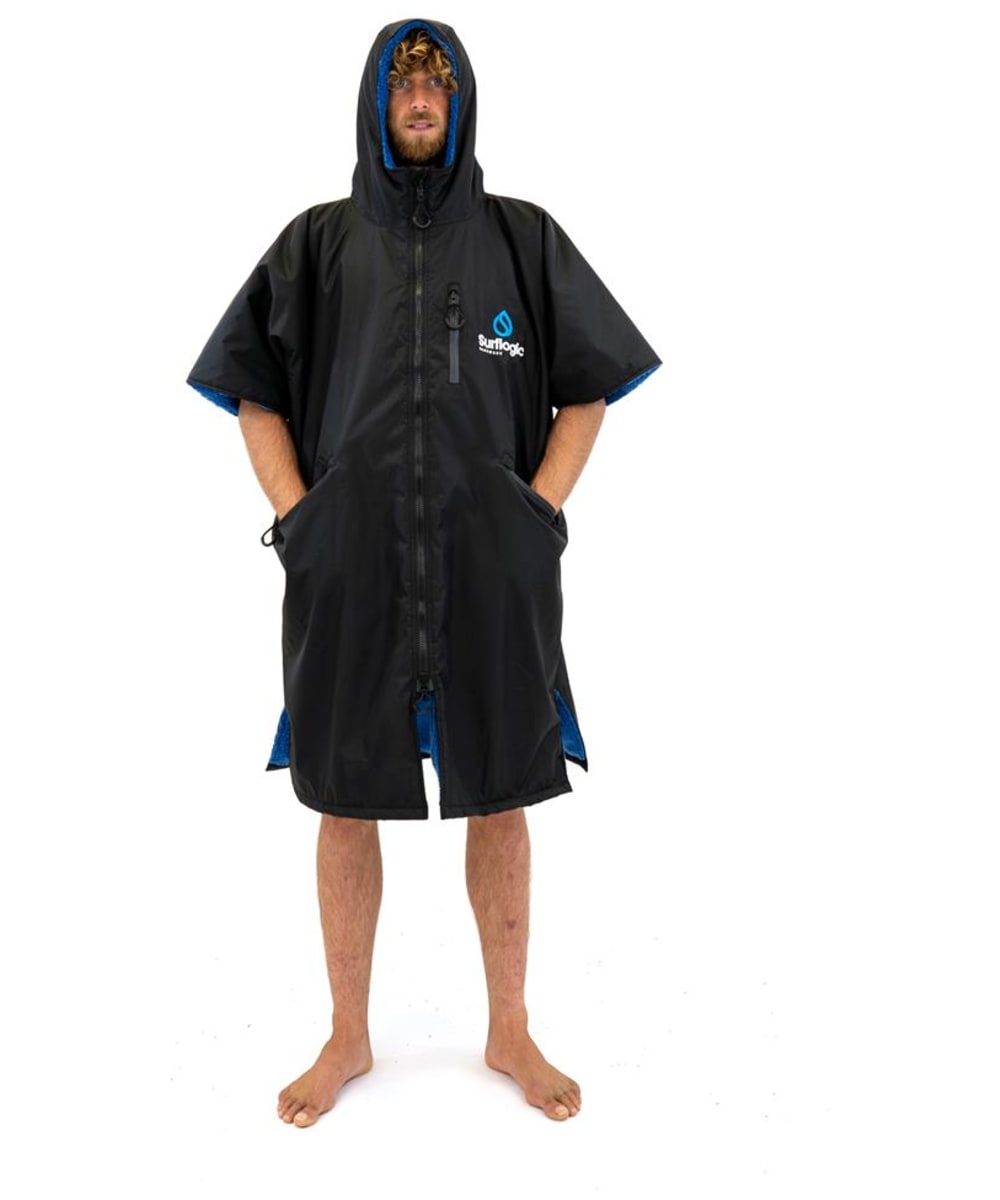 View Surflogic Short Sleeve Waterproof Storm Robe Black XL information
