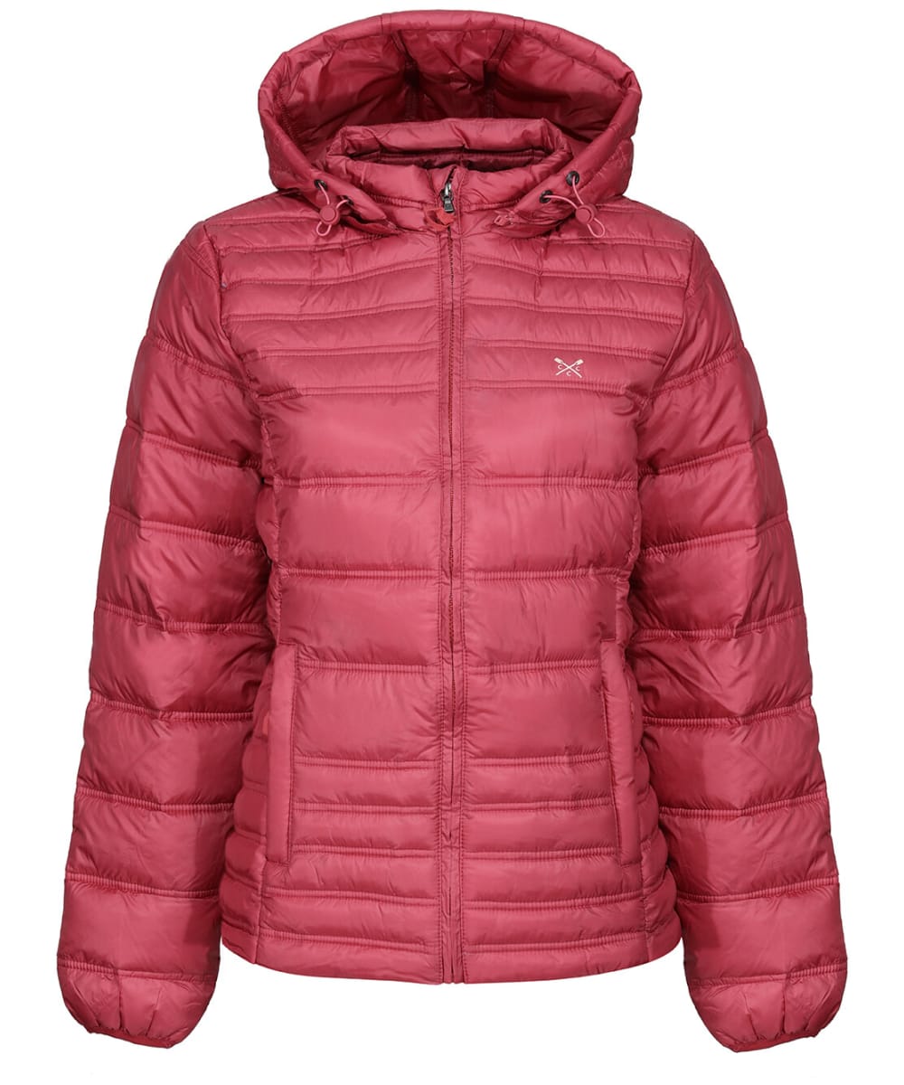 View Womens Crew Clothing Lightweight Padded Jacket Old Rose UK 18 information