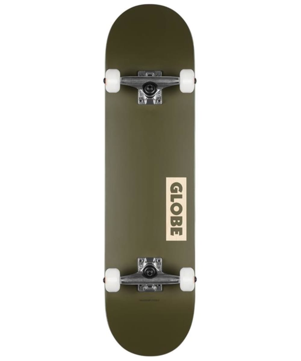 View Globe Goodstock Resin7 Complete Skateboard 825 Fatigue Green One size information