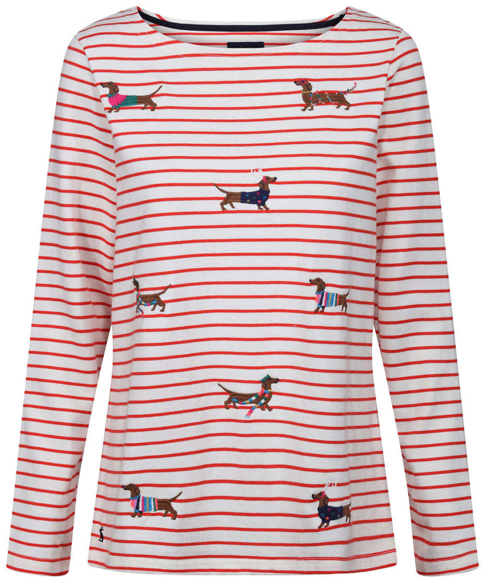 View Womens Joules Harbour Luxe Top Family Christmas UK 16 information