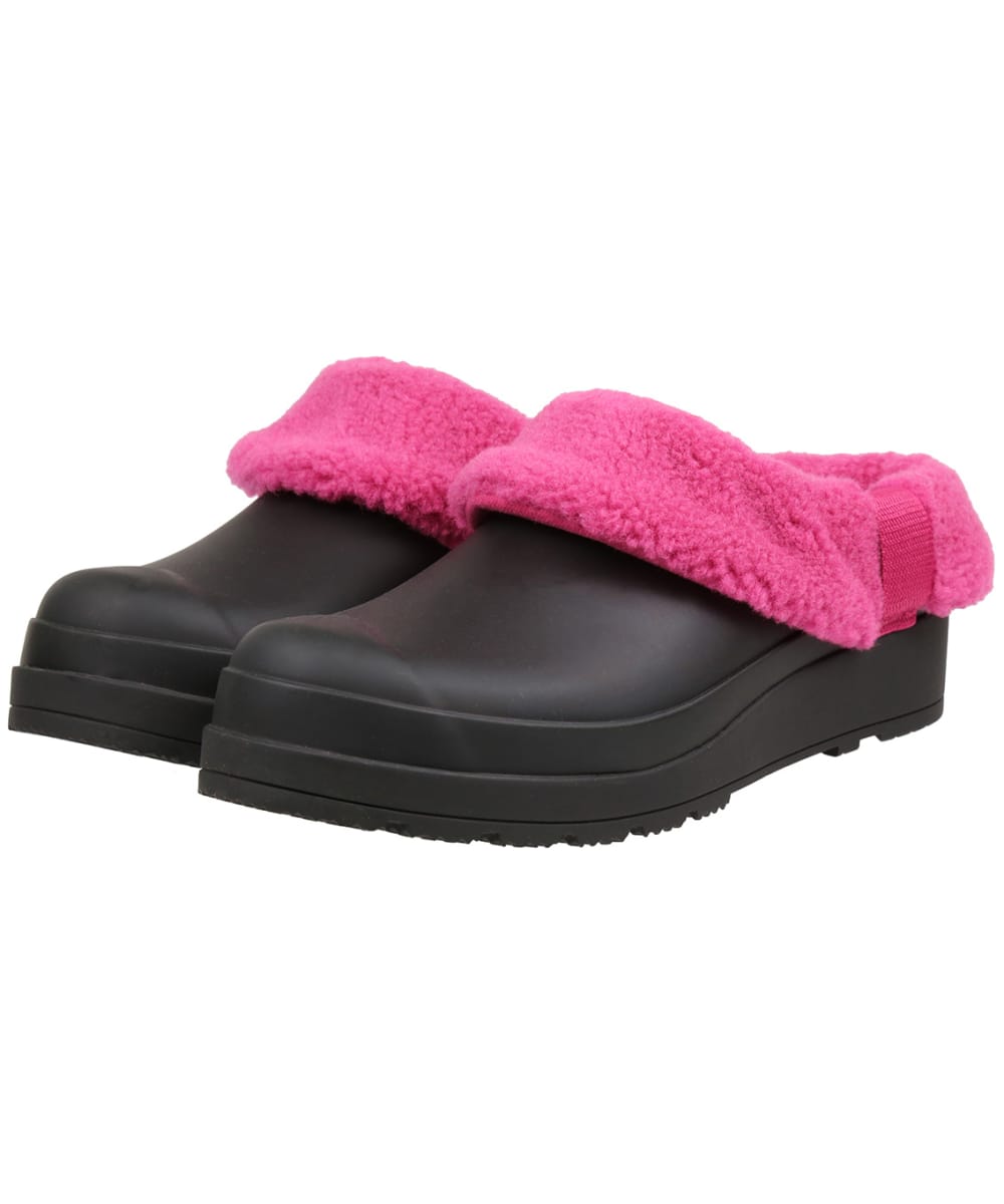 View Womens Hunter Play Sherpa Insulated Clogs Black Pris Pink UK 3 information