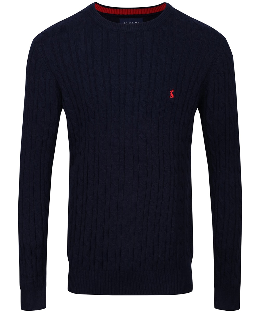 View Mens Joules Glendale Crew Neck Jumper French Navy Marl UK S information