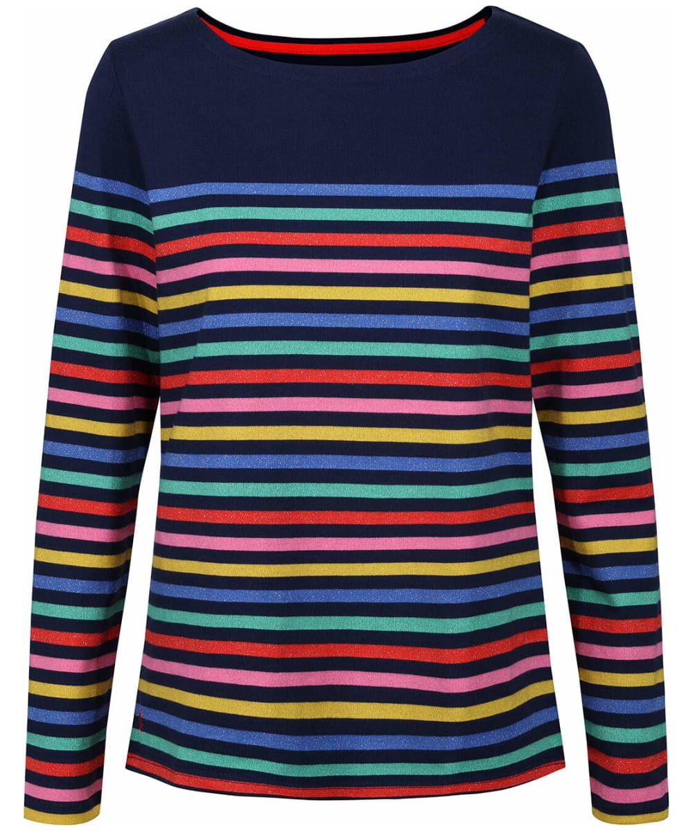 View Womens Joules Harbour Long Sleeve Top Navy Multi Lure UK 16 information