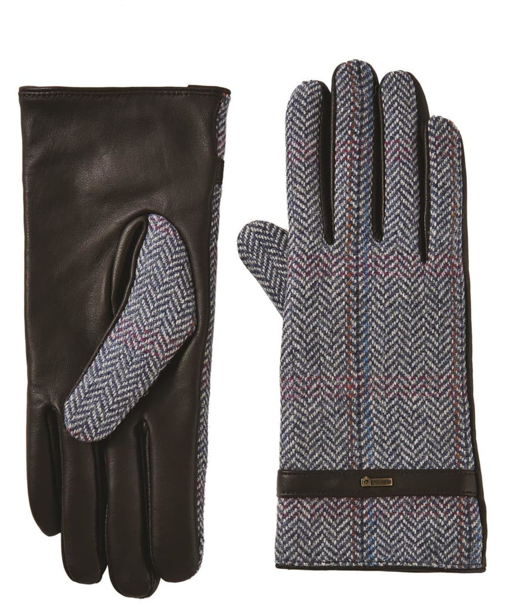 View Womens Dubarry Ballycastle Leather Gloves Denim Haze M 20cm information