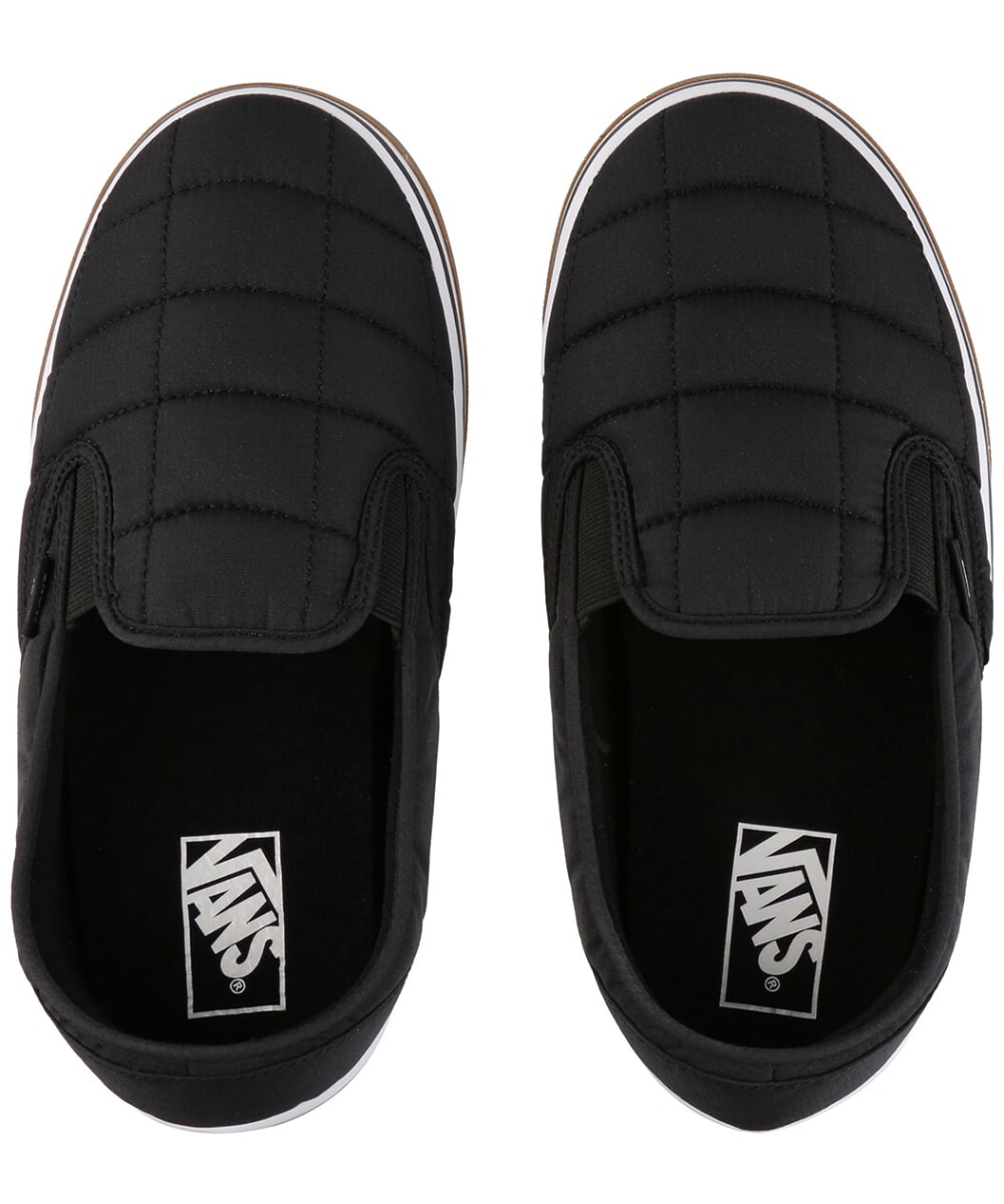 Vans outlet slippers black