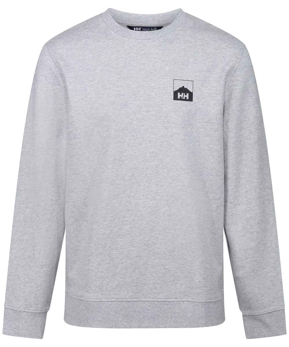 View Mens Helly Hansen Nord Graphic Crew Sweatshirt Grey Mela Ebony XL information