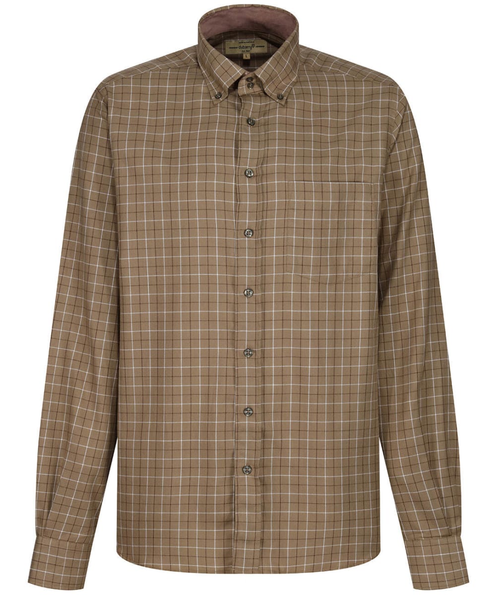 View Mens Dubarry Hollymount Long Sleeve Cotton Shirt Dusky Green UK L information