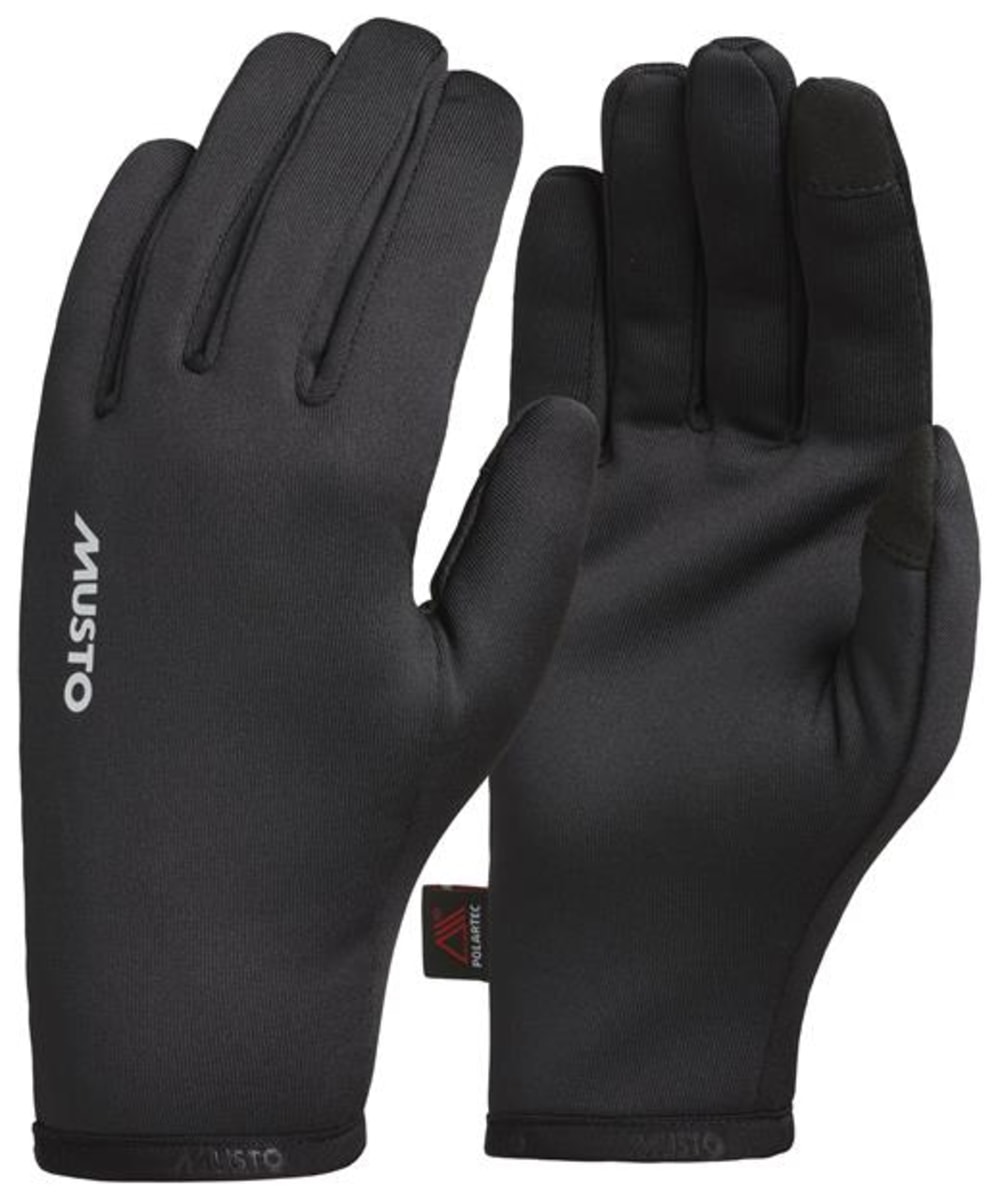 View Musto Essential Full Stretch Polartec Fleece Gloves Black S information