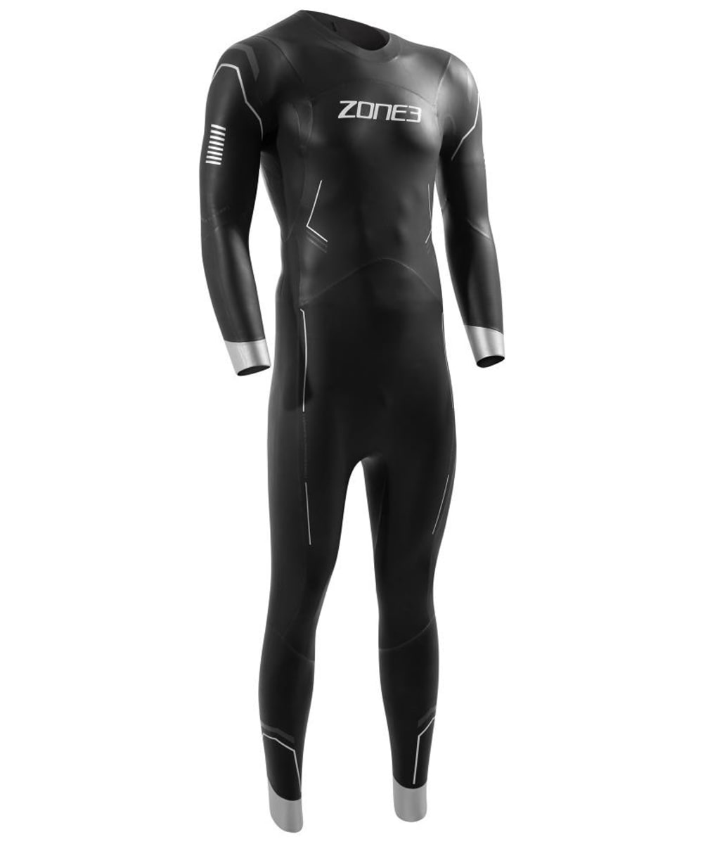 View Mens Zone3 Agile EcoFriendly Neoprene Wetsuit Black Silver XL information