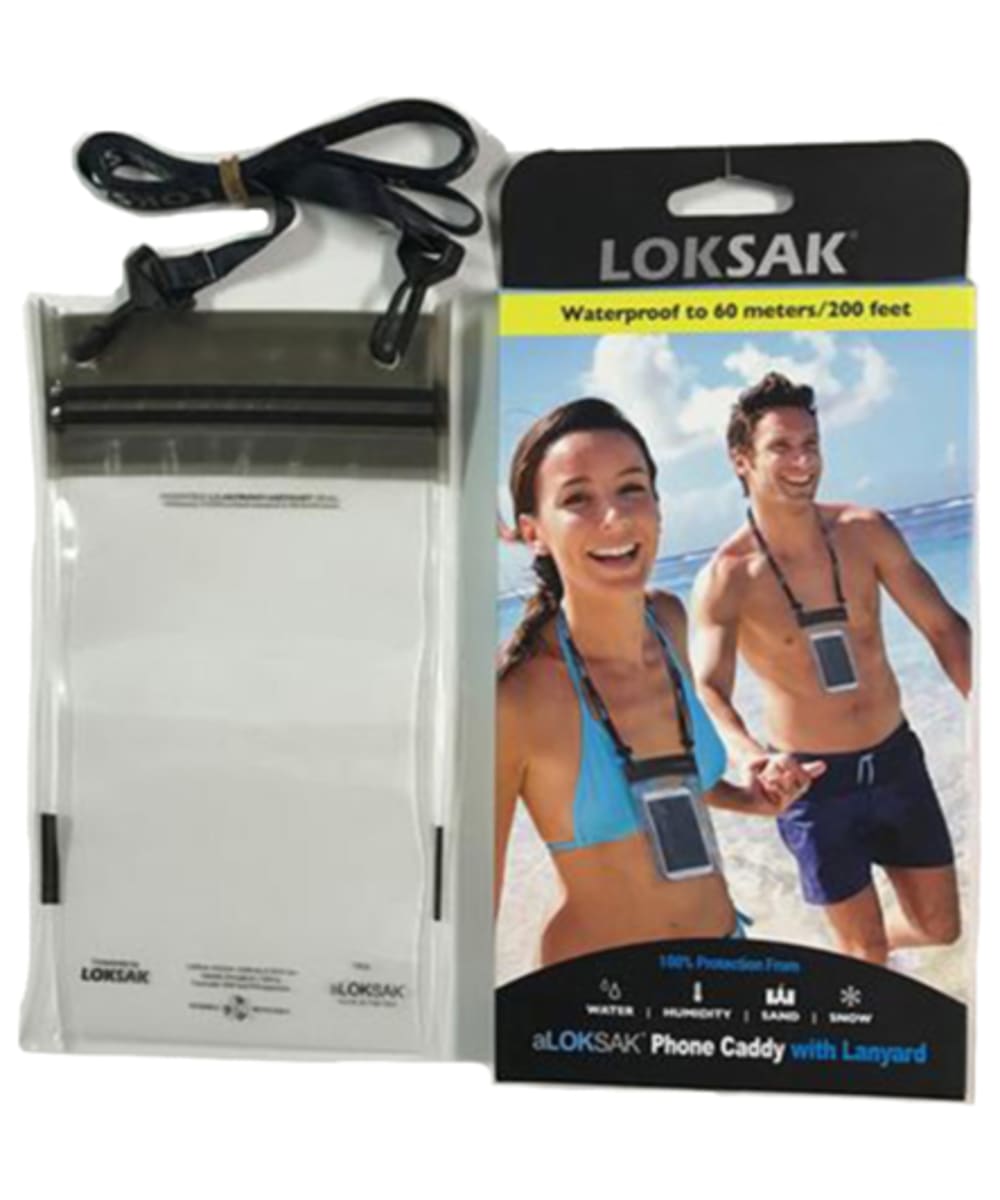 View Loksak Resealable Waterproof Bag With Lanyard Clear One size information