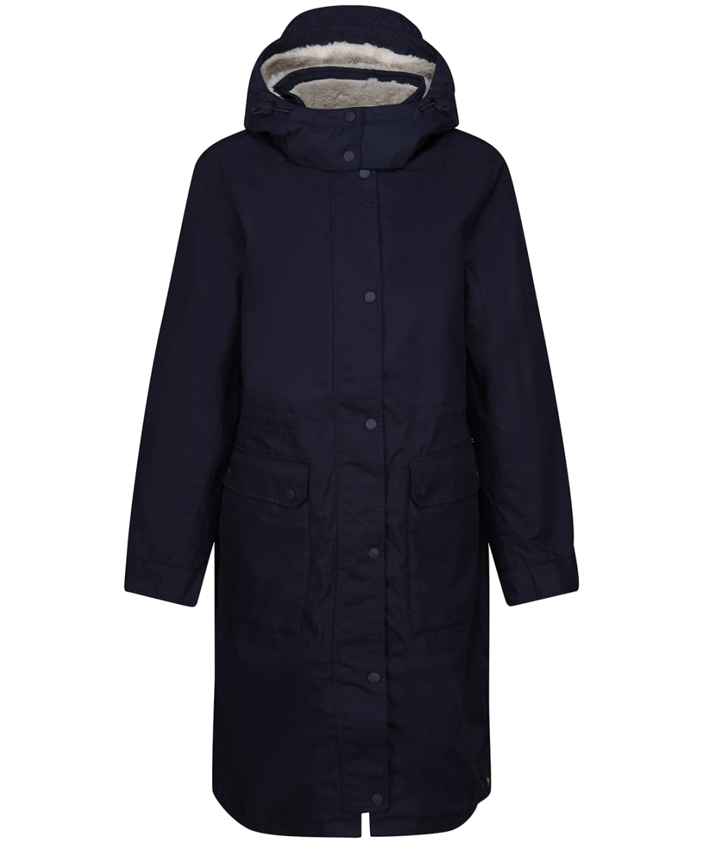 View Womens Joules Loxley Cosy Waterproof Parka Marine Navy UK 16 information