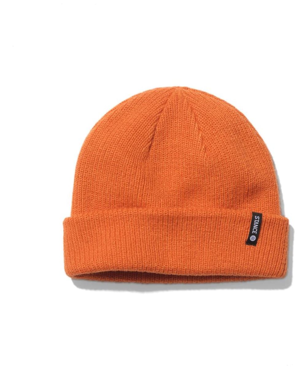 View Stance Icon 2 TurnUp Knitted Beanie Orange Dye One size information
