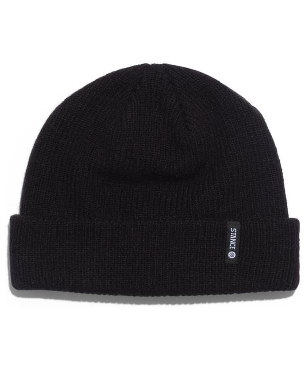 View Stance Icon 2 Shallow TurnUp Knitted Beanie Black One size information