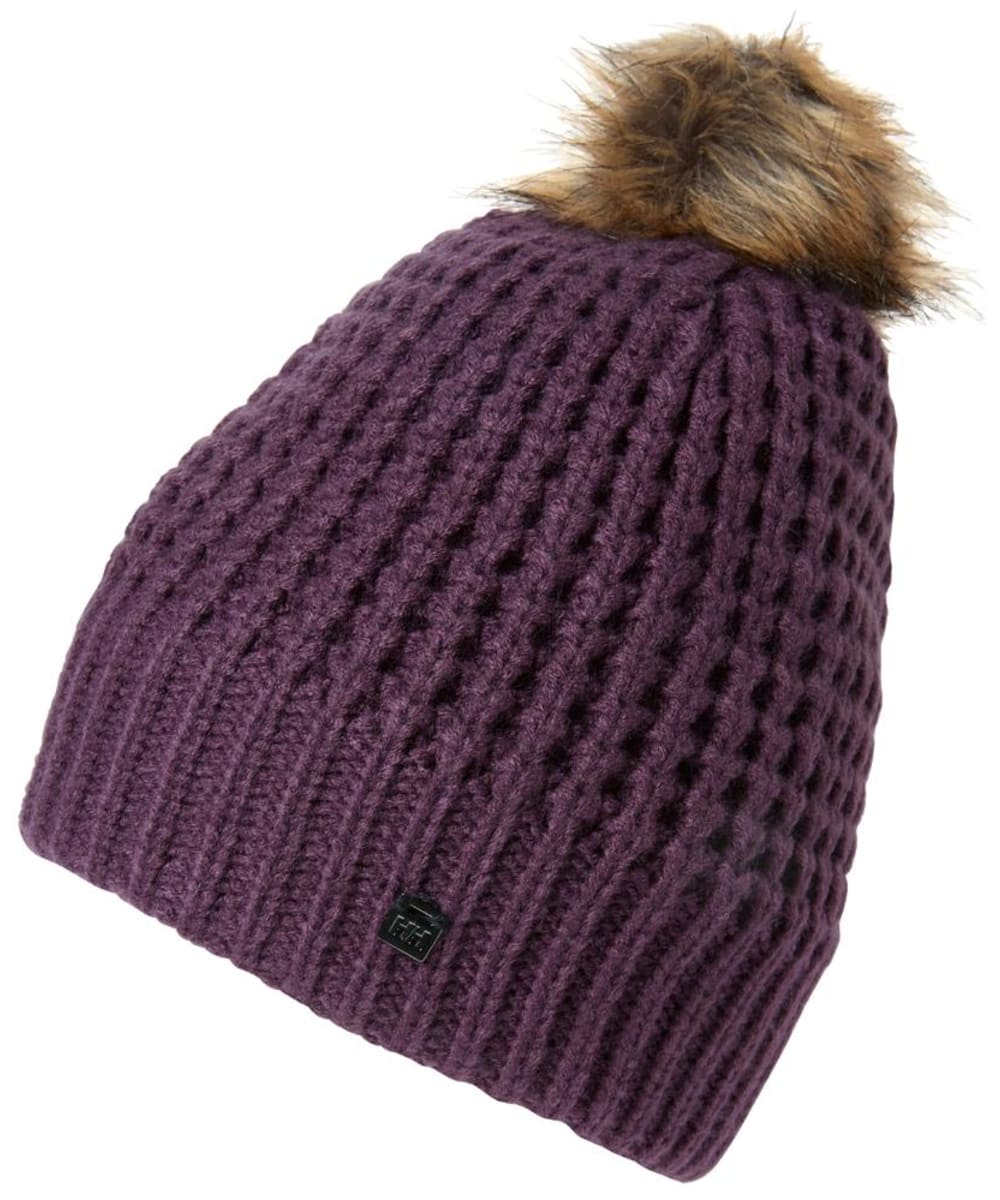 View Womens Helly Hansen Snowfall Knitted Beanie Amethyst One size information