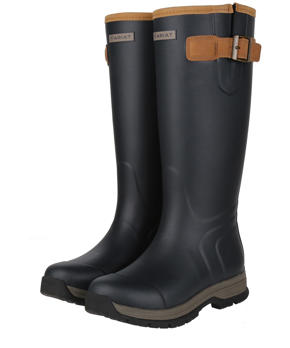 View Womens Ariat Burford Insulated Wellington Boots Navy UK 75 information