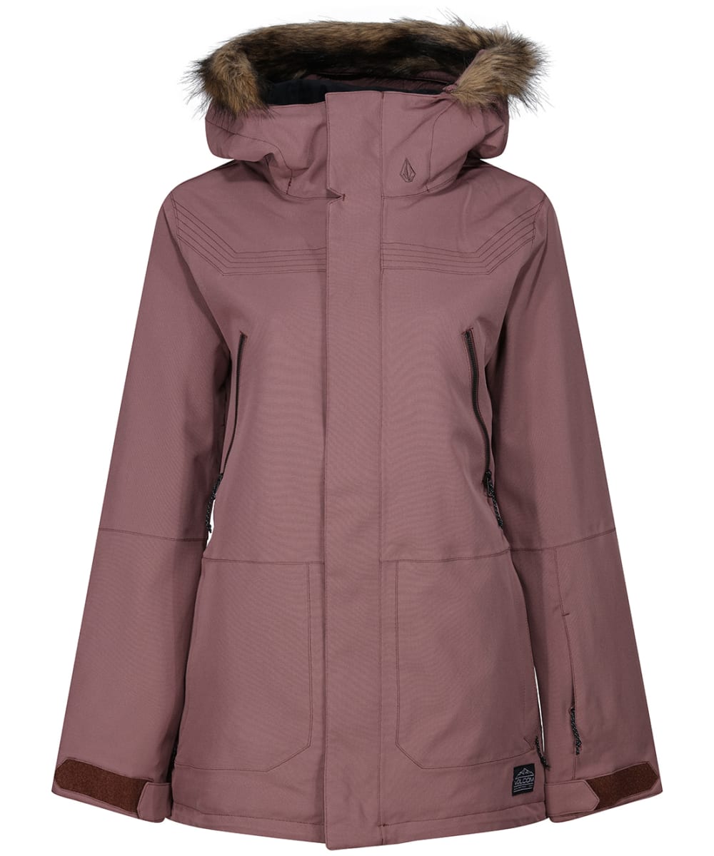 View Womens Volcom Waterproof Shadow Insulated Snow Jacket Rosewood S information