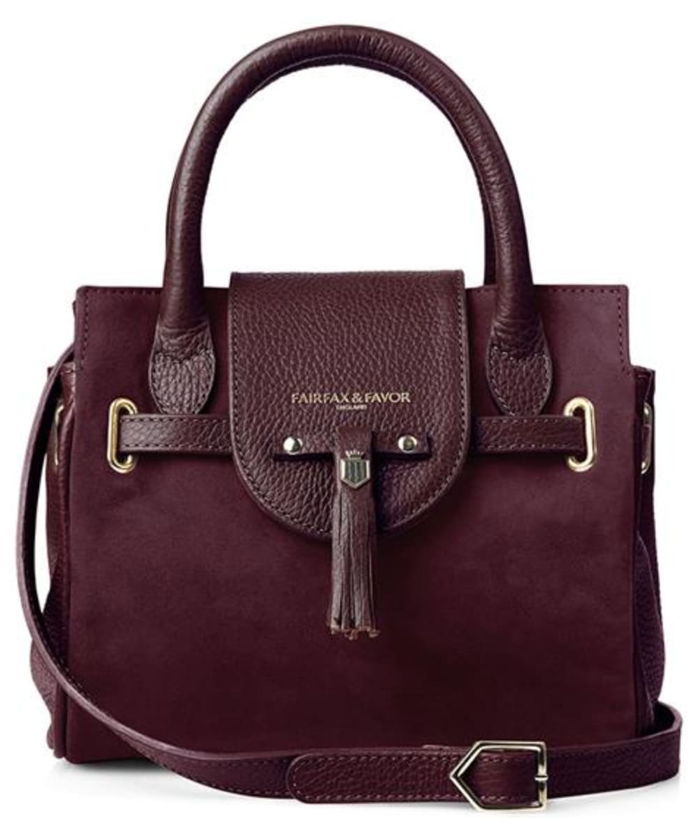 View Womens Fairfax Favor The Mini Windsor Handbag Plum Suede One size information