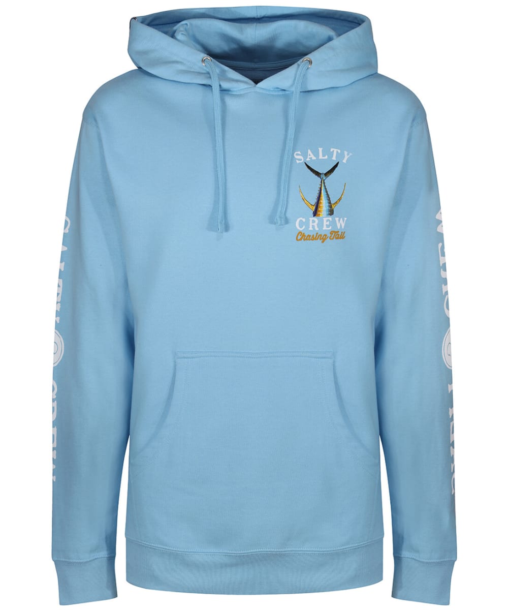 View Mens Salty Crew Tailed Fleece Drawstring Hoodie Light Blue L information