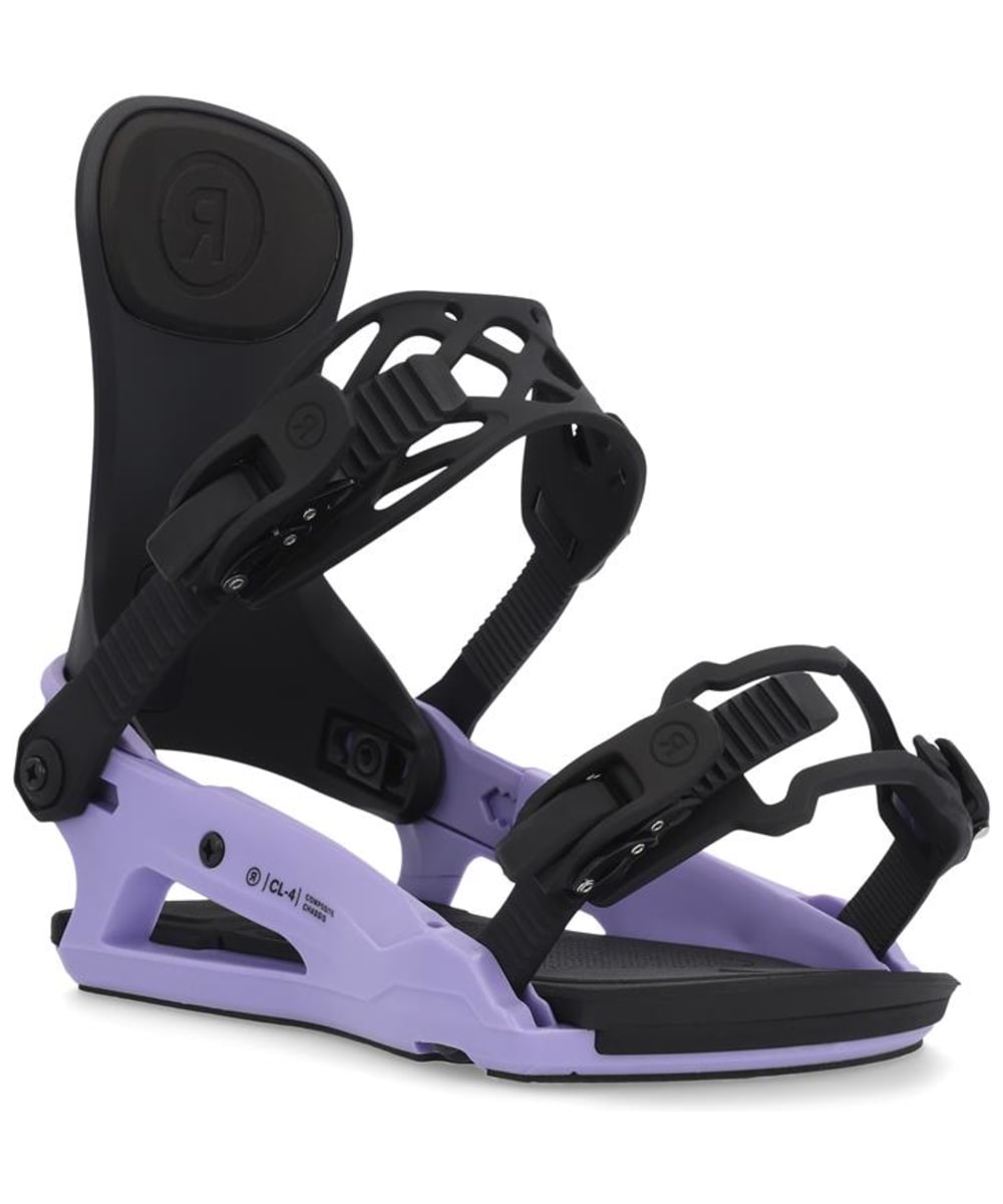 View Womens Ride CL4 All Mountain Snowboard Bindings Digital Violet M information