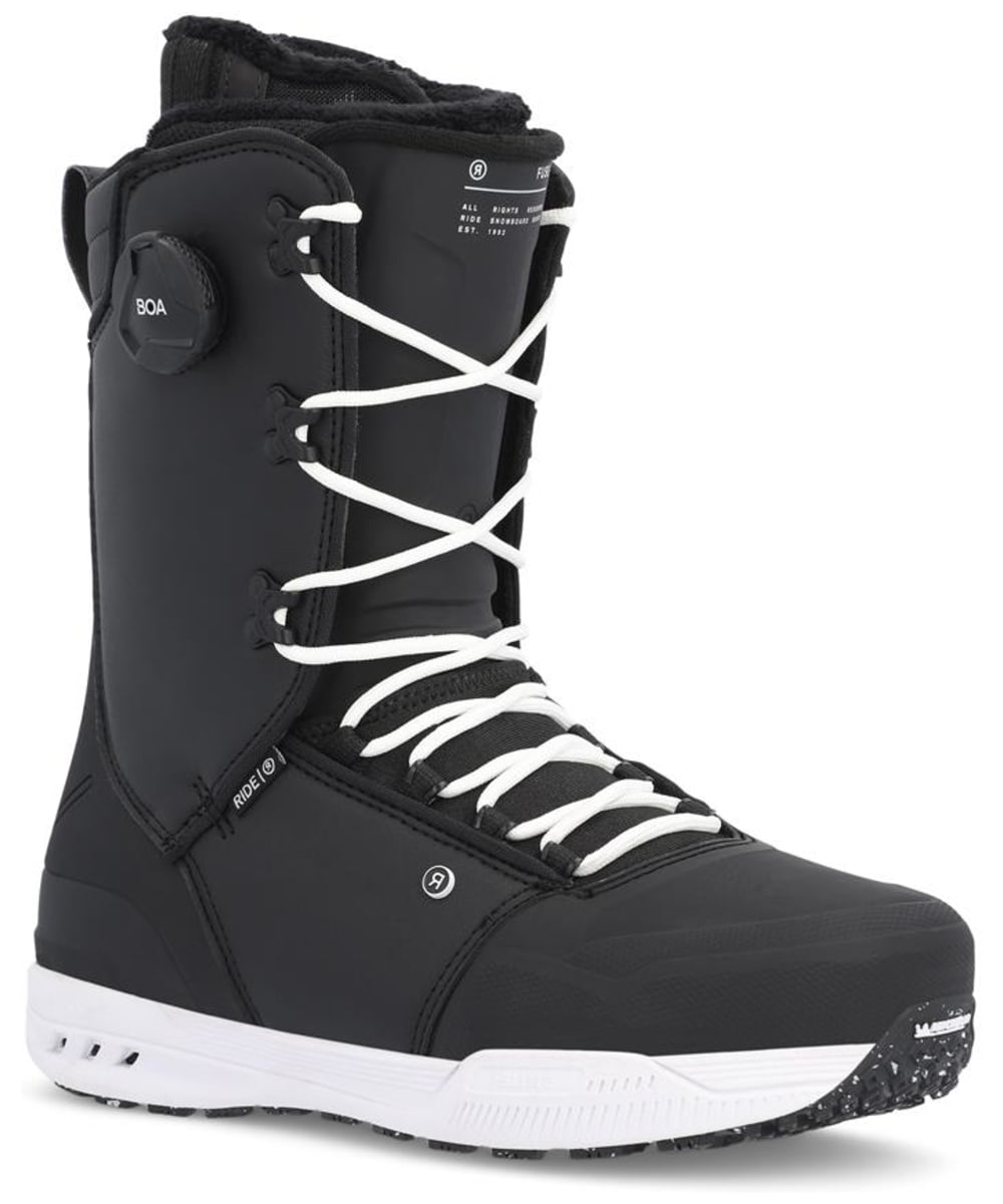 View Mens Ride Fuse BOA Tongue Tied Lace Snowboard Boots Black UK 95 information