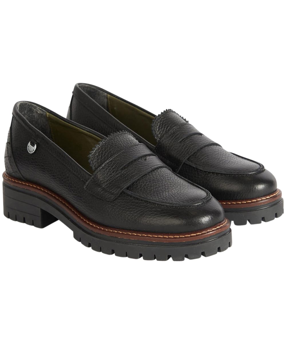 View Womens Barbour Velma Loafers Black UK 4 information