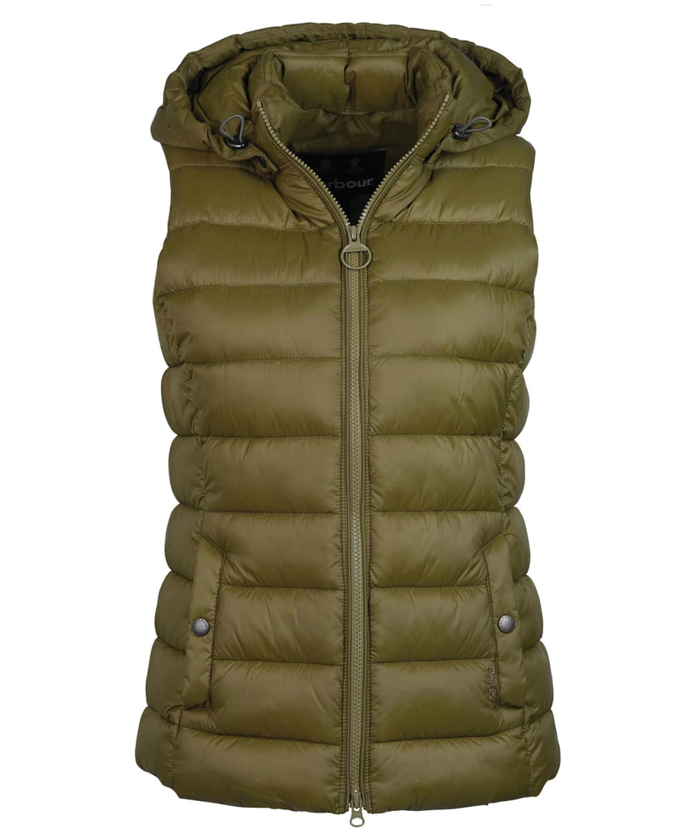 View Womens Barbour Shaw Gilet Olive Lime UK 8 information
