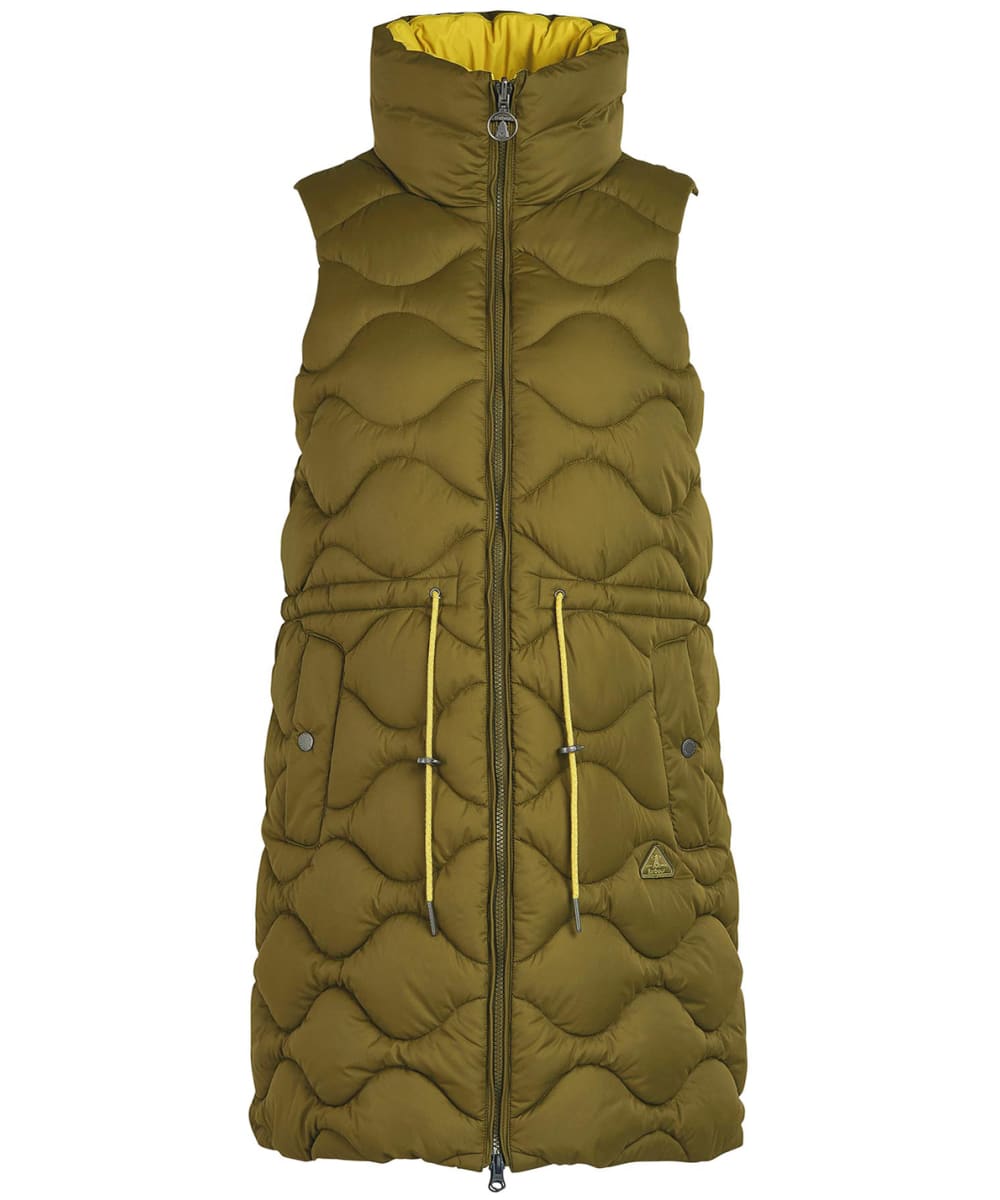 View Womens Barbour Reversible Shelly Gilet Olive Lime Limeade UK 14 information