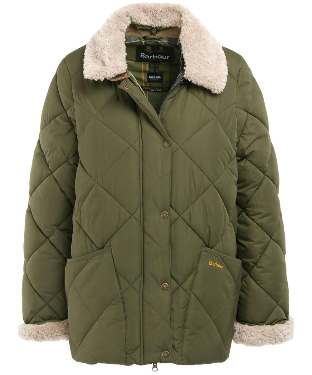 View Womens Barbour Winter Liddesdale Quilted Jacket Fern Leaf Classic Tartan UK 14 information