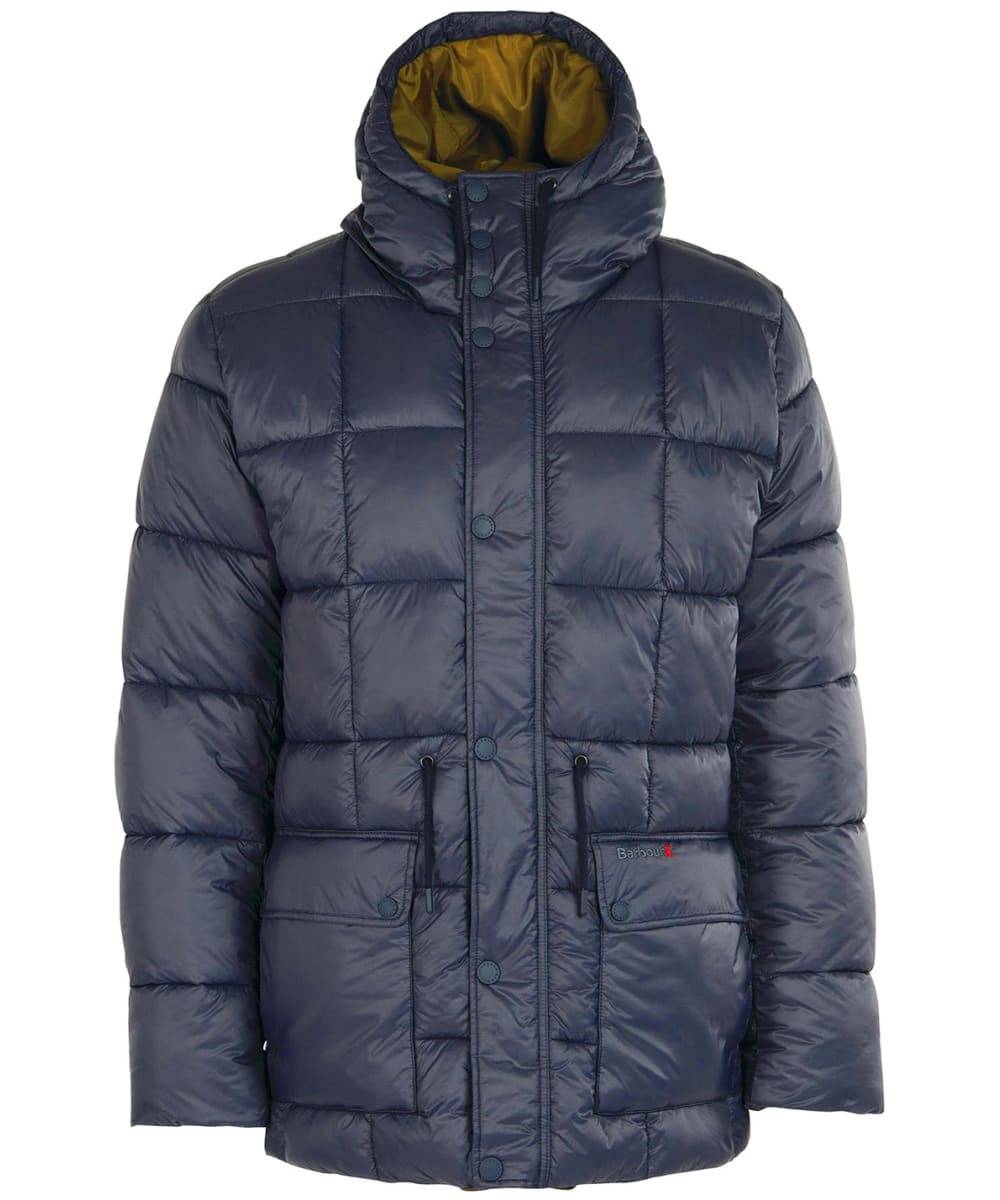 View Mens Barbour Fell Quilted Jacket Navy UK M information