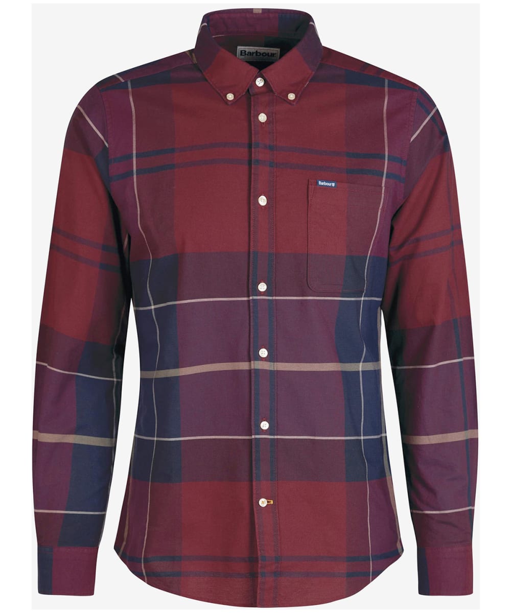 View Mens Barbour Stirling Tailored Fit Shirt Cordovan Tartan UK S information