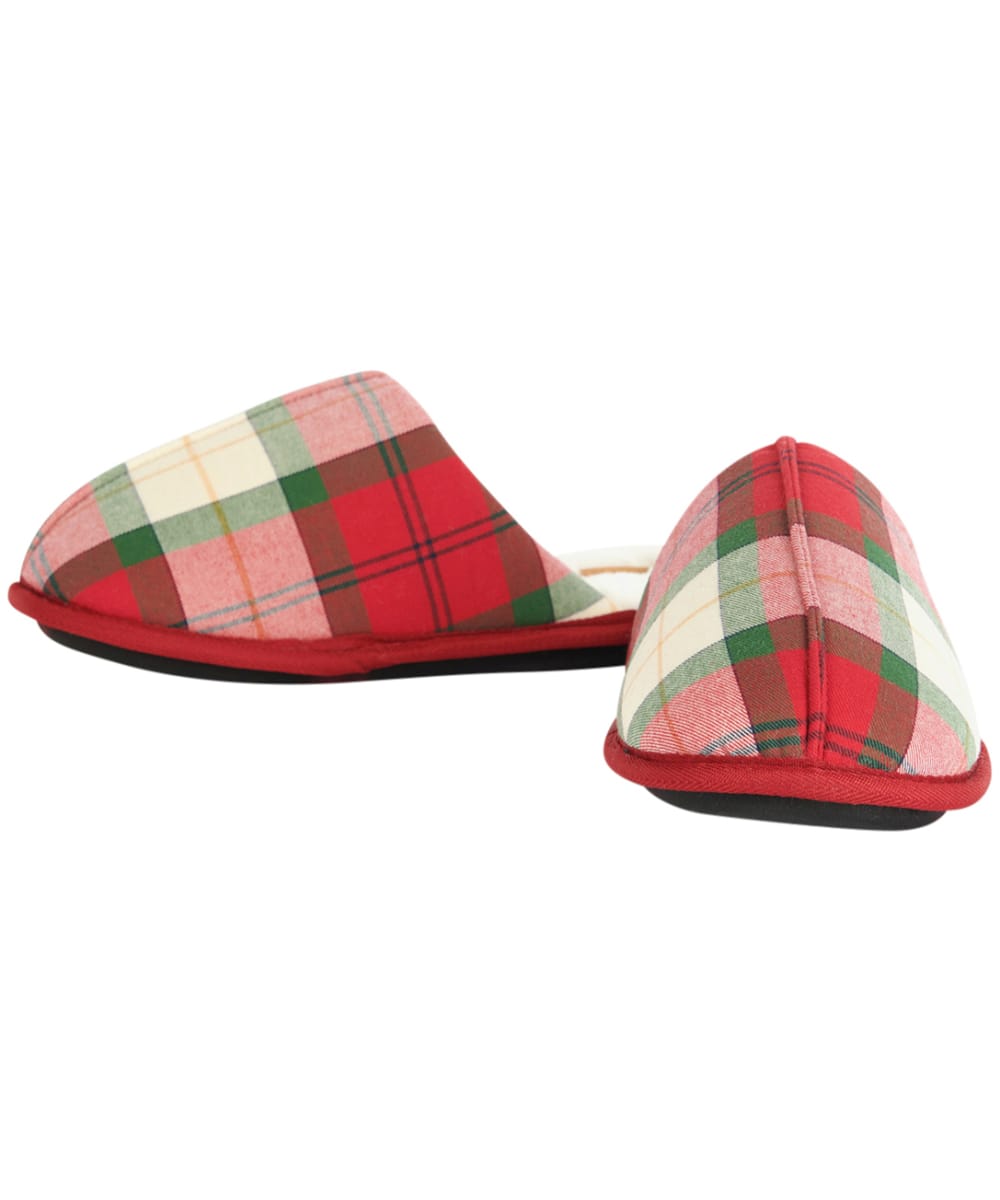 Barbour slippers kids shop red