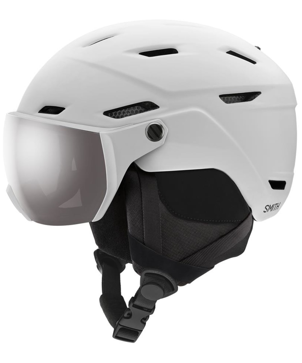 View Smith Survey Ski Snowboarding Helmet with ChromaPop Visor Matte White Platinum 6367cm information