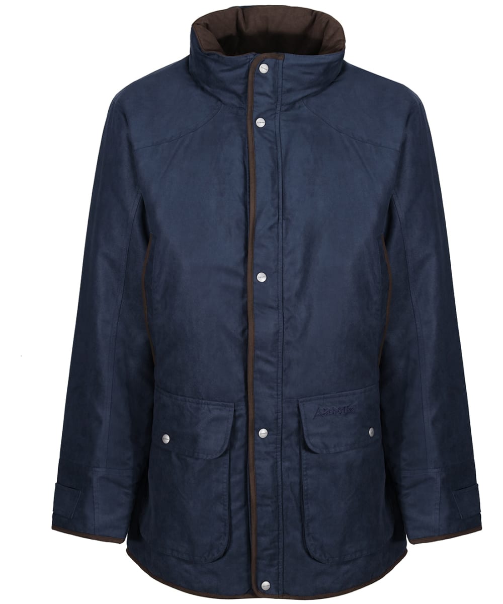 View Mens Schoffel Oundle Country Waterproof Coat Navy UK 42 information