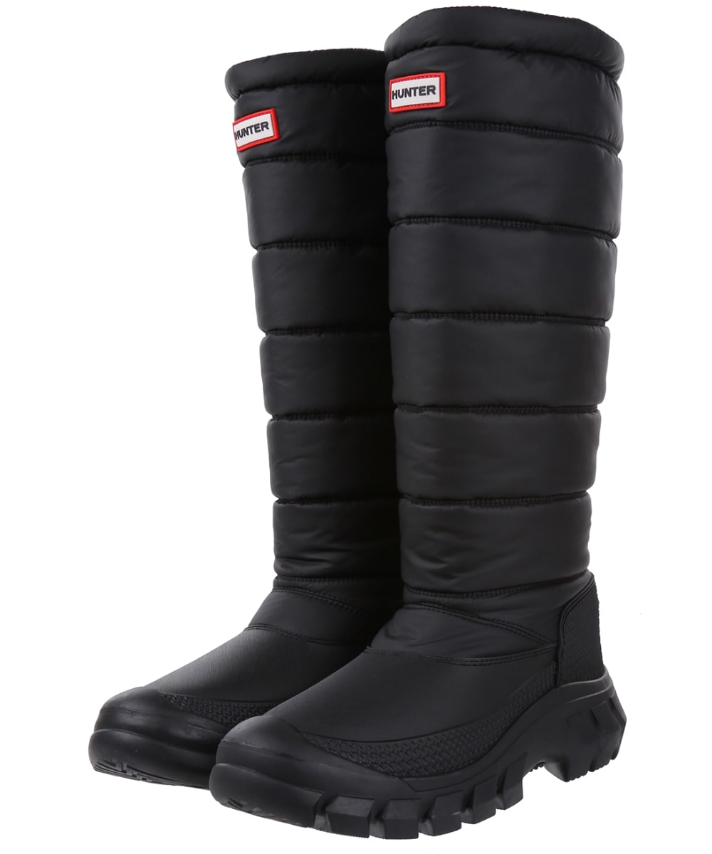 View Womens Hunter Intrepid Tall Fleece Lined Snow Boots Black UK 4 information