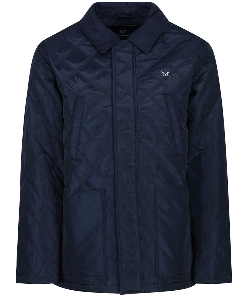 View Mens Crew Clothing Chiswick Quilted Jacket Dark Navy UK M information