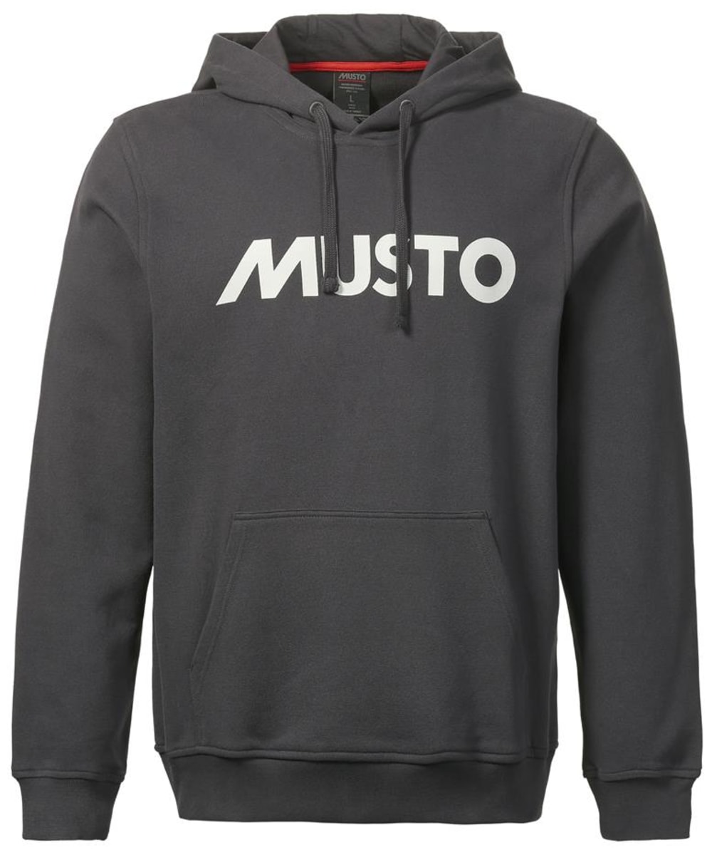 View Mens Musto Cotton Logo Hoodie Carbon UK S information