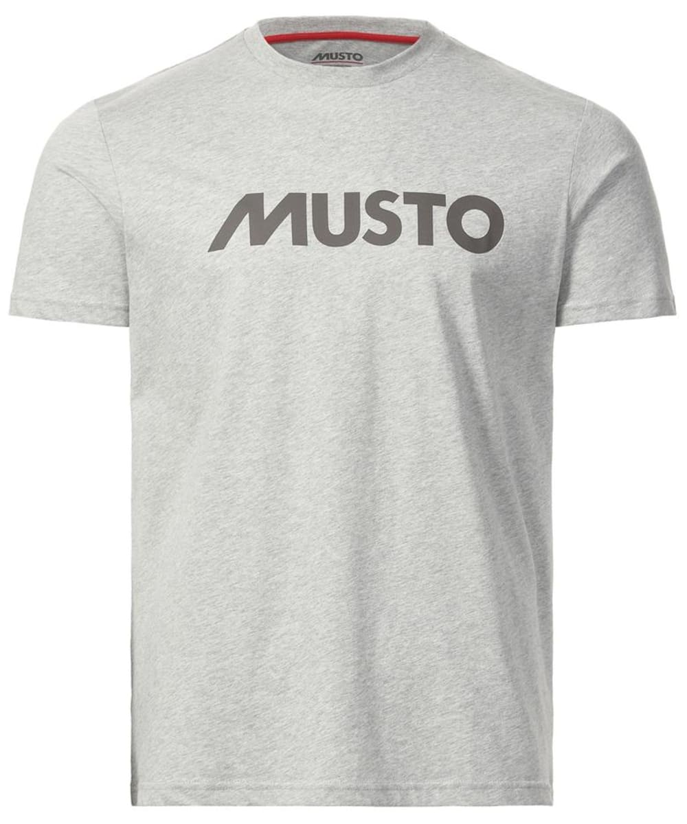 View Mens Musto Corsica Graphic Short Sleeved TShirt 20 Grey Melange UK S information